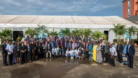 Participants of the 2024 Africa Lutheran Church Leadership Consultation (ALCLC) in Abuja, Nigeria.Photo: LWF/Albin Hillert