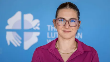 Brazilian church youth leader and LWF Vice-President Isabella Reimann Gnas. Photo: LWF/Albin Hillert 