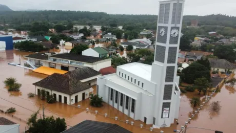 En la imagen se puede observar el templo de la Iglesia Evangélica de Confesión Luterana en el Brasil de Montenegro, Río Grande do Sul. Foto: Portal Luteranos