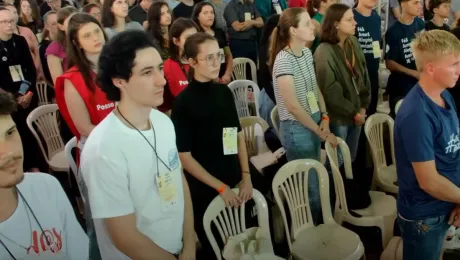 Culto de apertura del 25° CONGRENAJE que reunión a más de 1.200 luteranos y luteranas de Brasil y de otros países. Foto: IECLB