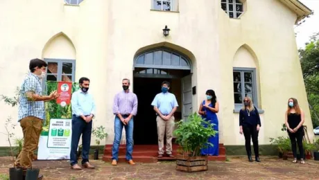 Lanzamiento del proyecto que tiene como objetivo reforestar, mejorar las cuencas hídricas y aportar para mitigar el cambio climático. Foto: Prensa Barreto.