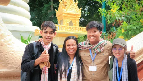 A group of participants in the 2024 Peace Messengers training, held in Phnom Penh, Cambodia. Photo: LWF/J. C. Valeriano