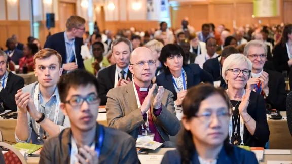 Delegates of the Twelfth Assembly of the Lutheran World Federation in Windhoek, Namibia. Photo: LWF/Albin Hillert