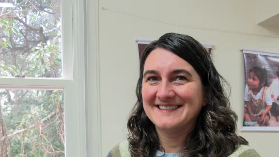 Maria Elena Parras at a June 2013 women theologiansâ meeting in SÃ£o Leopoldo, Brazil. Â© A. Gastellu