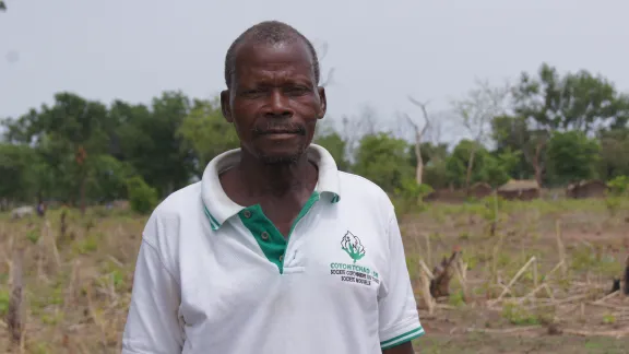 Daniel Deba, president of the Dosseye seed production cooperative. Photo: LWF/ C. KÃ¤stner