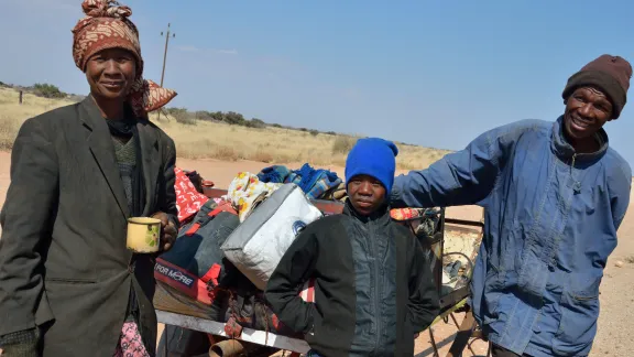 Magdaline's family depends on her monthly pension for survival. Photo: LWF/Thomas Ekelund