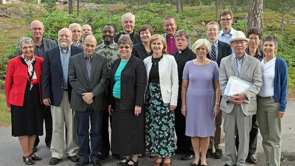 Mitglieder der Lutherisch/römisch-katholischen Kommission für die Einheit bei ihrer Tagung in Helsinki (Finnland) im Juli 2011.© ELKF/Aarne Ormio