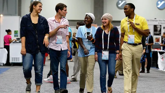 LWF Youth Delegates at the International Aids Conference 2012 in Washington, USA. Â© Paul Jeffrey/EAA