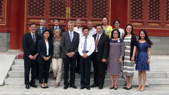 LWF delegation in China, July 2013. Â© LWF/Philip Lok