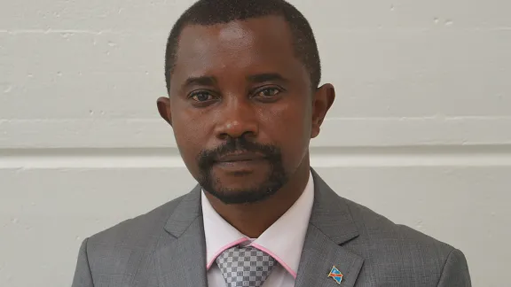 EELCO Secretary General Mr Gilbert Ilunga Nkasa Talwa visited the LWF Communion Office in July 2014. Photo: LWF/S. Gallay