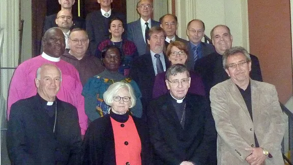 Lutheran, Catholic and Mennonite representatives at the first meeting of the trilateral dialogue in Rome. Â© Eleanor Miller