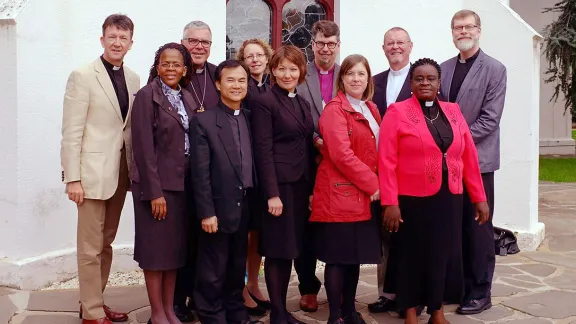 Mitglieder des Internationalen anglikanisch-lutherischen Koordinierungsausschusses bei ihrer jüngsten Tagung, die im Mai 2016 in Adelaide (Australien) stattfand. Bischof Michael Pryse (3. v. li.) ist lutherischer Co-Vorsitzender des Ausschusses. Foto: Paul March