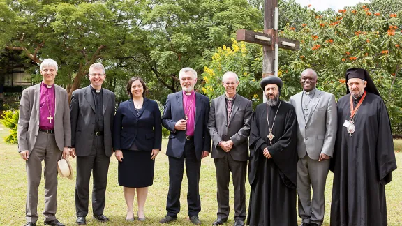 Der lutherische Bischof Dr. Matti Repo (ganz links) mit weiteren ökumenischen Gästen der 16. Tagung des Anglikanischen Konsultativrates in Lusaka (Sambia). Foto: ACNS