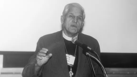 Bishop Dr David W. Preus, Vice-President of the LWF, February 1987. Photo: LWF/Emily Demuth