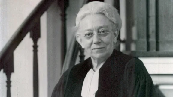 Rev. Jantine Auguste Haumersen (1881-1967) was the first ordained Lutheran woman in the Netherlands.Photo: Evangelisch-Lutherse Gemeente Kampen/Piet Stuurop 