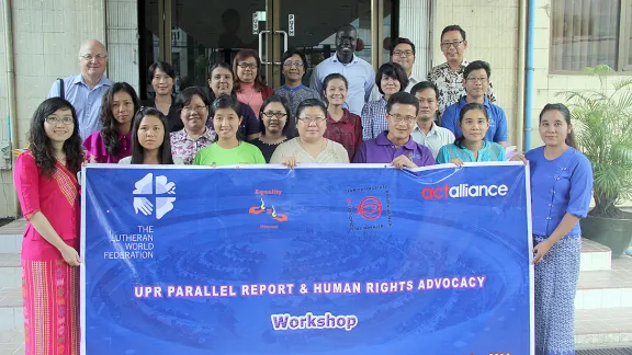 Participants in the first workshop on the 2015 UPR preparation in Yangon. Photo: Equality Myanmar