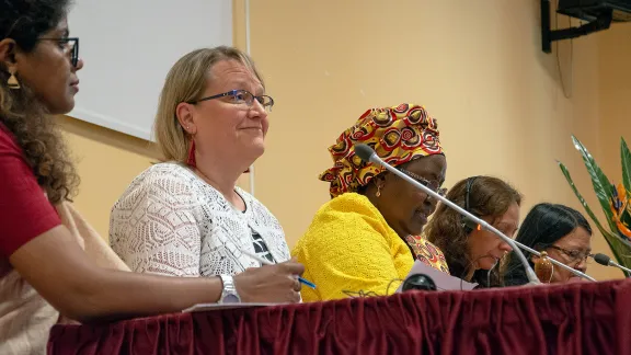 Maria Immonen, director of LWFâs World Service department at the Womenâs Forum organized by Caritas Internationalis. Photo: Lucia Ballester Bellver/Caritas