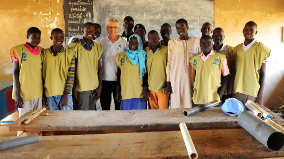 On his visit to Chad, LWF General Secretary Rev. Dr Martin Junge encouraged staff working in the country program, met refugees and host communities and discussed the countryâs protracted refugee and forgotten humanitarian crisis. Photo: LWF/A. S. DanÃ­elsson