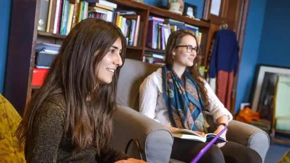 Students at Mansfield College, Great Britain. Photo: Greg Smolonski Â© Photovibe