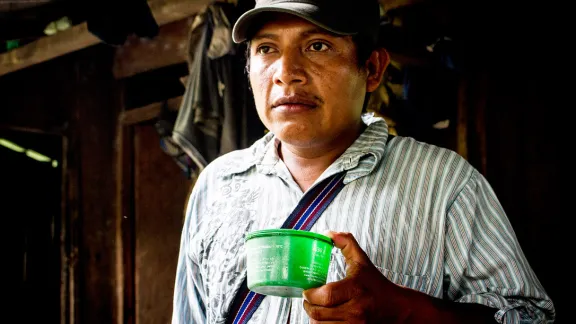 Cristo Perez, Landminenversehrter und Vorstandsmitglied von ASODIGPAZ, einer kolumbianischen Partnerorganisation des (LWB). Foto: LWB/Antonio Sánchez Salazar