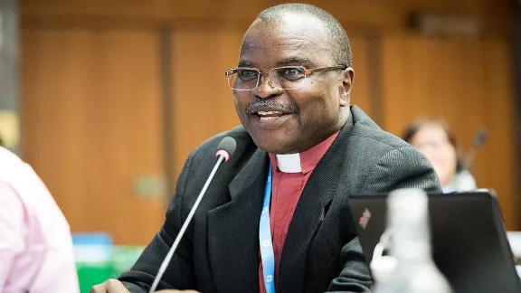 Stimmen aus der Weltgemeinschaft: Ratsmitglied Bischof Dr. Jensen Seyenkulo ist Oberhaupt der Lutherischen Kirche in Liberia und Präsident der Lutherischen Gemeinschaft in Zentral- und Westafrika (LUCCWA). Foto: LWB/Albin Hillert