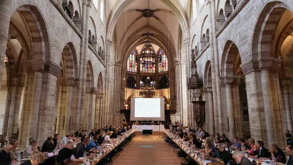 Plenary of the CPCE general assembly. Photo: Oliver Hochstrassser/CPCE