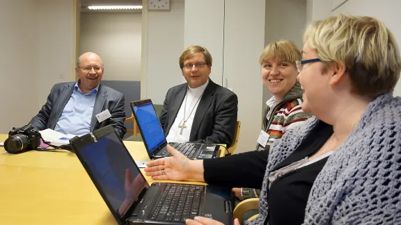 Eine Gruppendiskussion während des Treffens von europäischen Kirchenleitenden. Foto: Johan Ehrning