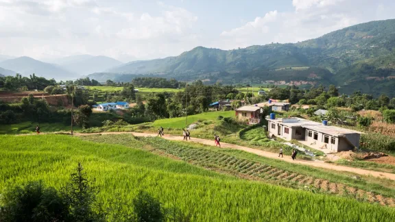 Christian communities worldwide should be models for an economy of life in their own contexts urge the global Christian organizations. The photo shows LWF livelihoods projects in Nepal. LWF/Albin Hillert