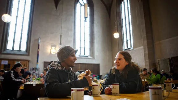 The document on ecumenical diakonia is meant to clarify the understanding of diakonia and provide a common platform for acting and reflecting together. â The Vesper Church in Stuttgart has been a venue for local diaconal action. Photo: Gottfried Stoppel