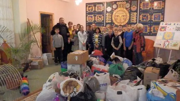 Humanitäre Hilfe für Kinder in der Donbass-Region. Foto: Janka Adameová