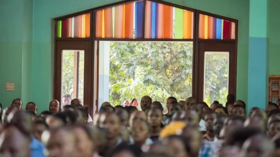 27 March 2022, Moshi, Tanzania. Several hundred congregants in the Moshi Lutheran Cathedral, in the Evangelical Lutheran Church in Tanzaniaâs northern diocese. Photo: LWF/Albin Hillert