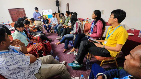 Delegates at Youth Pre-Assembly, Windhoek, Namibia, May 2017. Photo: LWF/Johanan Celine Valeriano