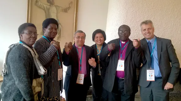 LWF church leaders #fastfortheclimate at the Partnership Consultation of the Evangelical Lutheran Church of Finland. Photo: LWF