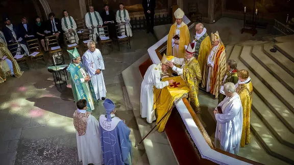 Amtseinführung von Erzbischof Tapio Luoma in der Kathedrale von Turku (Finnland). Foto: Timo Jakonen