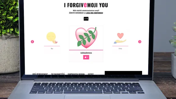 Ein Emoji für Vergebung: Vorschläge für ein #forgivemoji können auf einer Online Plattform eingereicht und bewertet werden. Foto: Forgiveemoji