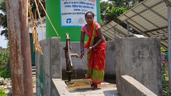 Die Bereitstellung sicherer Wasserquellen für marginalisierte Gemeinschaften ist Teil der gemeinsamen Zusammenarbeit zwischen dem LWB Nepal und der Nepalesischen Evangelisch-Lutherischen Kirche im östlichen Teil des Landes. Foto: LWB Nepal