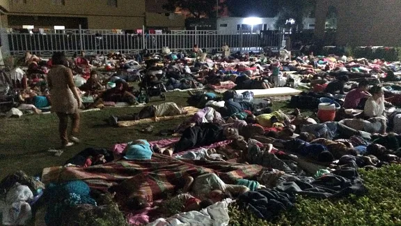 IDPs in Northern Iraq resting in a school. Photo: <a href=