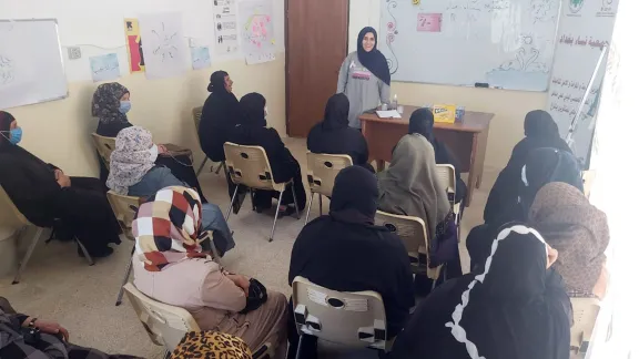 A workshop at the BWA center in Siji. Photo:Â LWF/ H. Muhammed