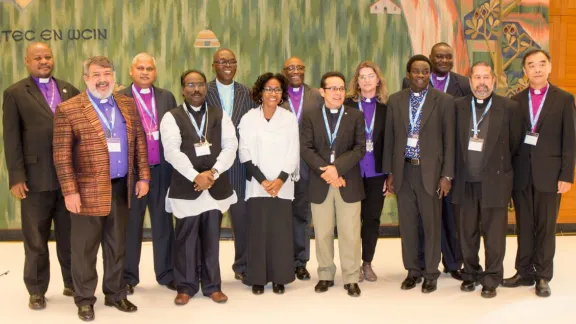 Newly-appointed leaders of LWF member churches repesenting, Africa, Asia, Latin America and the Caribbean gather for induction meetings at the âª#âLWFâ¬ Communion Office in Geneva.   Photo:  LWF