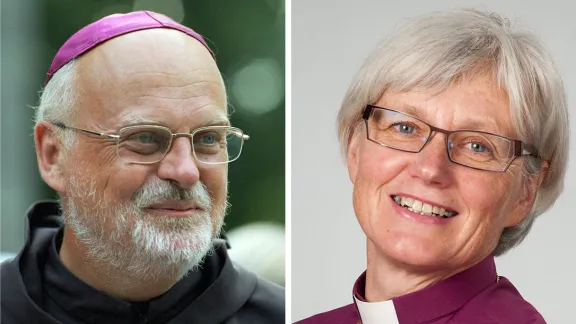 Anders Arborelius, Bishop of the Catholic Diocese of Stockholm (left) and Antje JackelÃ©n, Archbishop of the Church of Sweden (Lutheran). Photos: Catholic Diocese of Stockholm / LWF/H. Putsman