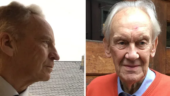 Lennart Prytz, Bürgermeister von Lund, und Carl-Gustav Andrén, Pfarrer der Kirche von Schweden, freuen sich auf die gemeinsame Gedenkfeier am Montag. Foto: Maria Lundström