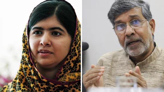 Malala Yousafzai, Kailash Satyarthi. Foto: Torbjørn Kjosvold / Senado Federal do Brasil, Creative Commons CC-BY-SA