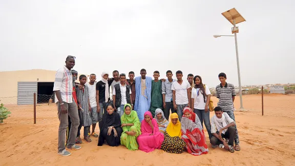 Young people in Mberra camp. They usually meet 3-4 days a week. Photo: LWF/ C. KÃ¤stner