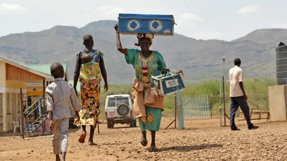 Refugees at Nadapal transit centre close to the South Sudanese border. Photo: LWF/ C. KÃ¤stner