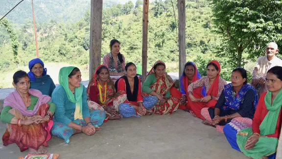 A group of participants in LWF's transformative education program for freed Haliyas in Baitadi, Nepal. Photos: LWF Nepal