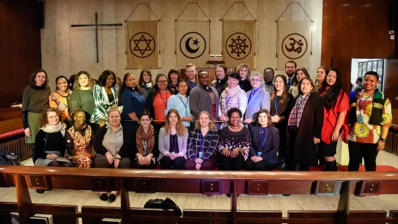 Lutheran delegation on the first day of the United Nations Commission on the Status of Women, 11 March, 2019. Photo: Rich Copley