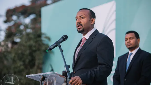 PM Abiy Ahmed at an inauguration event in Addis Ababa. Photo: Office of the Prime Minister â Ethiopia