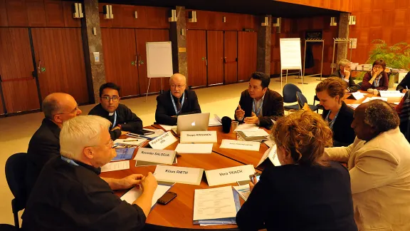 In a group work session, delegates at the consultationdiscussed how youth in many churches that are experiencing membership growth are a driving force for mission across all generations. Participants shared strategies on focus themes, resource mobilization, and inspiring activities that help to get more youth engaged in what the church is doing.  Photo: LWF/S. Gallay