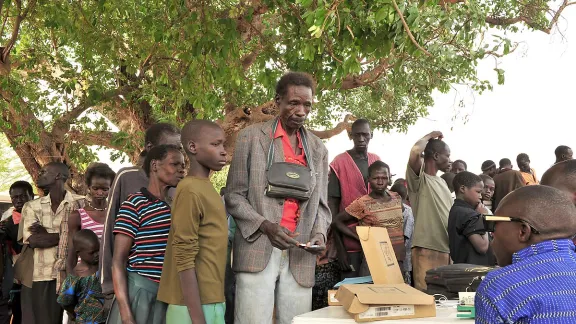 Südsudanesische Flüchtlinge in Norduganda, einem der Länder, wo der LWB die Umsetzung des Umfassenden Rahmenplans für Flüchtlingshilfemaßnahmen unterstützt. Foto: LWB/C. Kästner