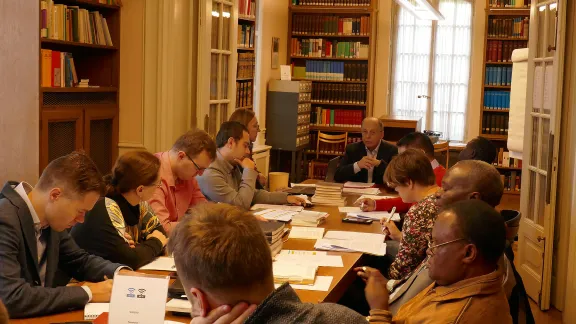 Studium und Austausch zu Ökumene den Dialogprozessen des LWB. Foto: Elke Leypold, Institut für ökumenische Forschung